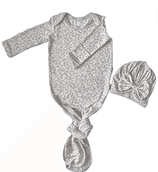 Newborn Bamboo Knotted Gown (1)