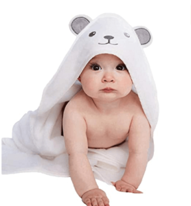Baby towel with hoodie